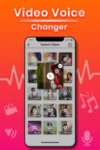 اسکرین شات برنامه Video Voice Changer - Audio Effects 2