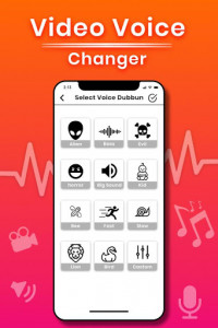 اسکرین شات برنامه Video Voice Changer - Audio Effects 3