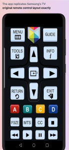 اسکرین شات 2 برنامه TV Remote for Samsung TV