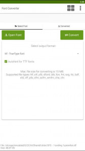 اسکرین شات برنامه Font Converter - Convert OTF t 3