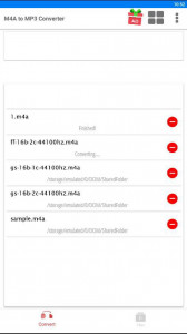 اسکرین شات برنامه M4a to Mp3 Converter 2
