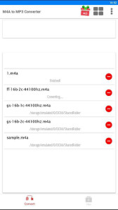 اسکرین شات 2 برنامه M4a to Mp3 Converter