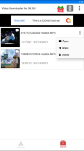 اسکرین شات 3 برنامه Video downloader for ok.ru