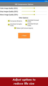 اسکرین شات 2 برنامه Compress PDF File