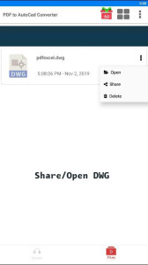 اسکرین شات 3 برنامه Convert PDF to DWG