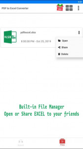 اسکرین شات 3 برنامه PDF to XLS Converter