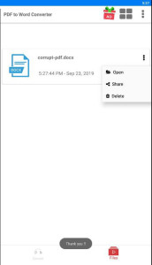اسکرین شات 2 برنامه PDF to Word Converter