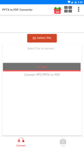 اسکرین شات 1 برنامه PPTX to PDF Converter