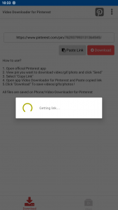 اسکرین شات 1 برنامه Video Downloader for Pinterest