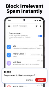 اسکرین شات 4 برنامه Messages - SMS Texting App