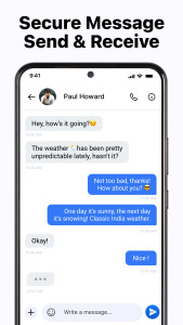 اسکرین شات 2 برنامه Messages - SMS Texting App