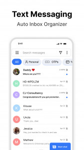 اسکرین شات 3 برنامه Message - SMS Texting App