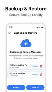 اسکرین شات 7 برنامه Message - SMS Texting App