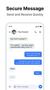 اسکرین شات 1 برنامه Message - SMS Texting App