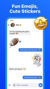 اسکرین شات 2 برنامه Messages: Chat & Message App
