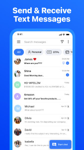 اسکرین شات 1 برنامه Messages: Chat & Message App