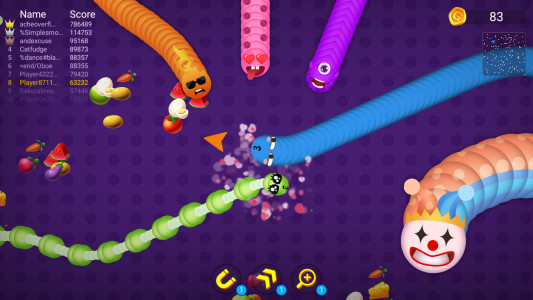 اسکرین شات 2 بازی Snake Battle: Worm Snake Game