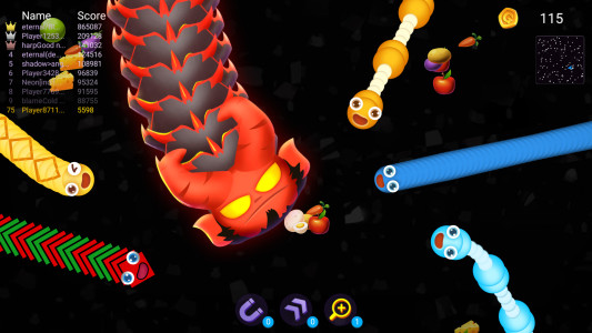 اسکرین شات 3 بازی Snake Battle: Worm Snake Game