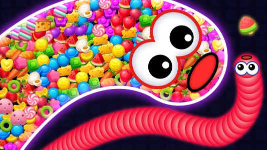 اسکرین شات 2 بازی Snake Race - Snake Game