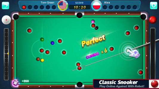 اسکرین شات بازی Snooker Online 4