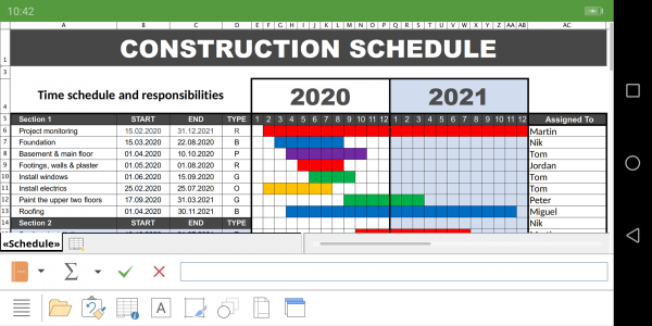 اسکرین شات برنامه Office: PlanMaker - Excel-compatible spreadsheet 2