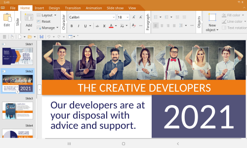 اسکرین شات برنامه Office: Presentations - compatible with PowerPoint 7