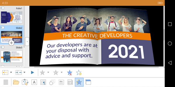 اسکرین شات برنامه Office: Presentations - compatible with PowerPoint 4
