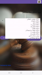 اسکرین شات برنامه حل اختلاف صلاحیت دادگاه ها 2