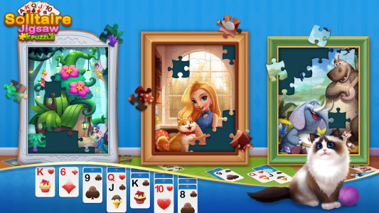 اسکرین شات 7 بازی Solitaire Jigsaw Puzzle