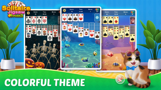 اسکرین شات 8 بازی Solitaire Jigsaw Puzzle