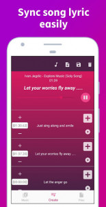 اسکرین شات برنامه Soly - Lyrics Generator | LRC Editor, LRC Player 1