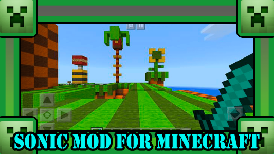 اسکرین شات برنامه Sonic Skin Minecraft Games Mod 1