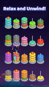 اسکرین شات بازی Color Hoop Sort - Ring Puzzle 5