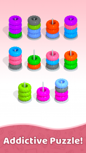 اسکرین شات بازی Hoop Sort - Color Ring Puzzle 4