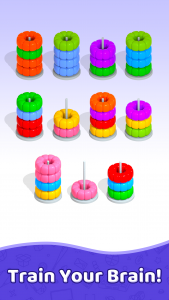 اسکرین شات بازی Hoop Sort - Color Ring Puzzle 3