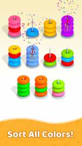 اسکرین شات بازی Hoop Sort - Color Ring Puzzle 2