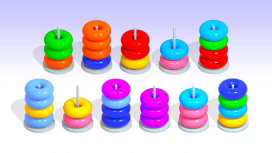 اسکرین شات بازی Hoop Sort - Color Ring Puzzle 7