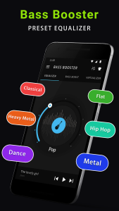اسکرین شات 1 برنامه Music Equalizer & Bass Booster