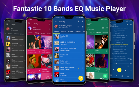 اسکرین شات برنامه Music Player - MP3 Player & EQ 1