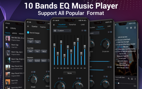 اسکرین شات 1 برنامه Music Player - Audio Player
