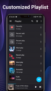 اسکرین شات برنامه Music Player - Audio Player 3