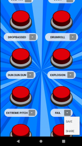 اسکرین شات برنامه 100 Sound Buttons | Effects to prank friends 5