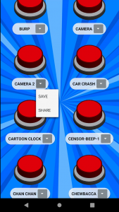 اسکرین شات برنامه 100 Sound Buttons | Effects to prank friends 3
