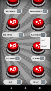 اسکرین شات برنامه Sound effects for videos | Meme soundboard 6