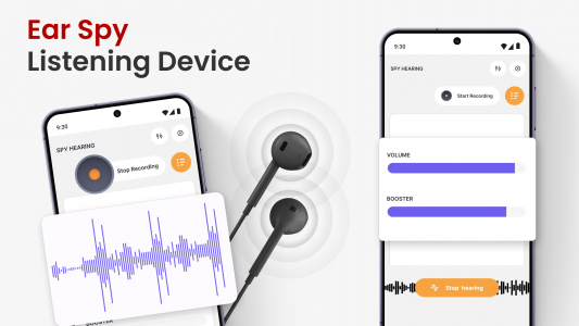 اسکرین شات 1 برنامه Ear Spy - Listening Device
