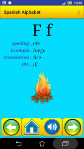 اسکرین شات 6 برنامه Spanish alphabet for students