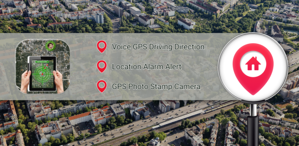 اسکرین شات 1 برنامه Voice GPS & Driving Direction