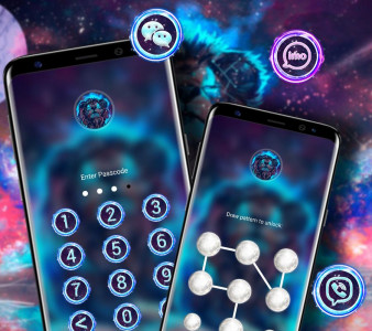 اسکرین شات برنامه Abstract Lion Launcher Theme 3