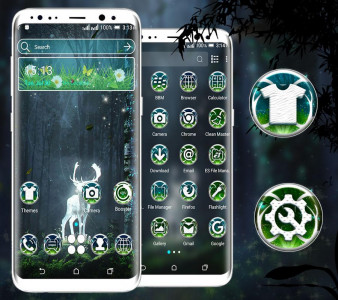 اسکرین شات برنامه Magical Deer Launcher Theme 1