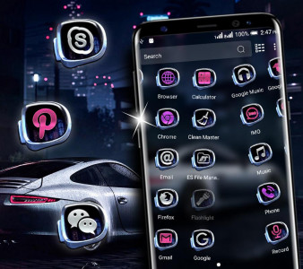 اسکرین شات برنامه Sports Car Launcher Theme 2